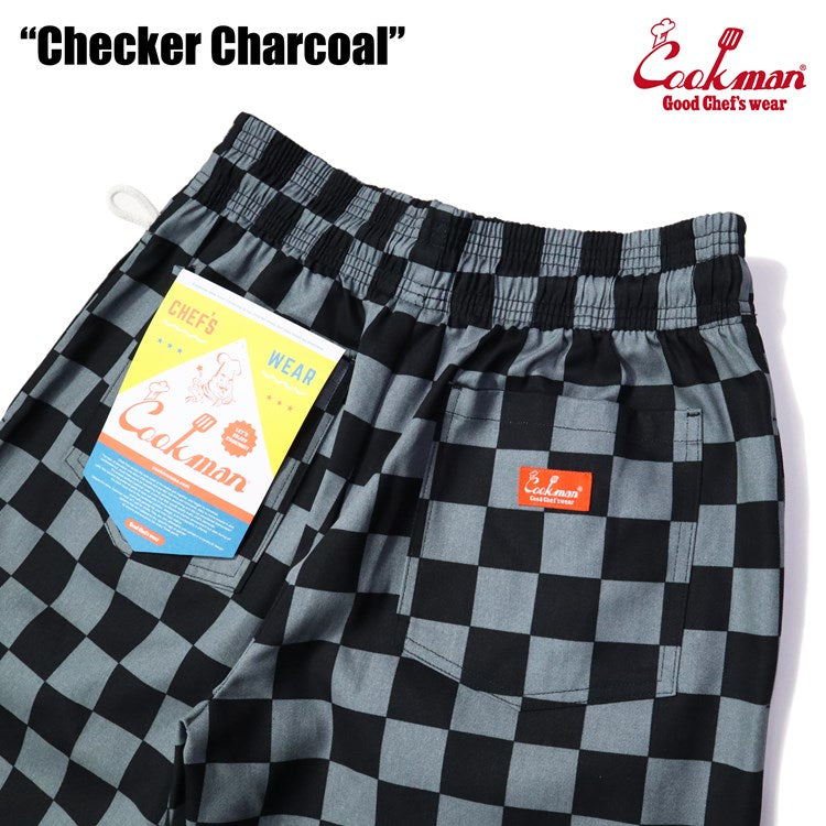 シェフパンツ Chef Pants Short Checker Charcoal 231-31939