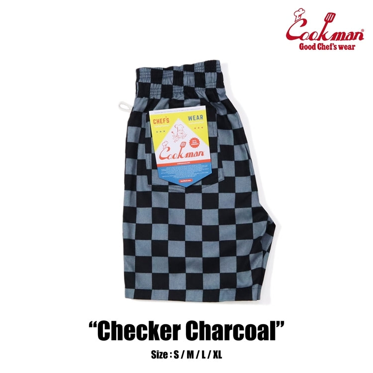 シェフパンツ Chef Pants Short Checker Charcoal 231-31939