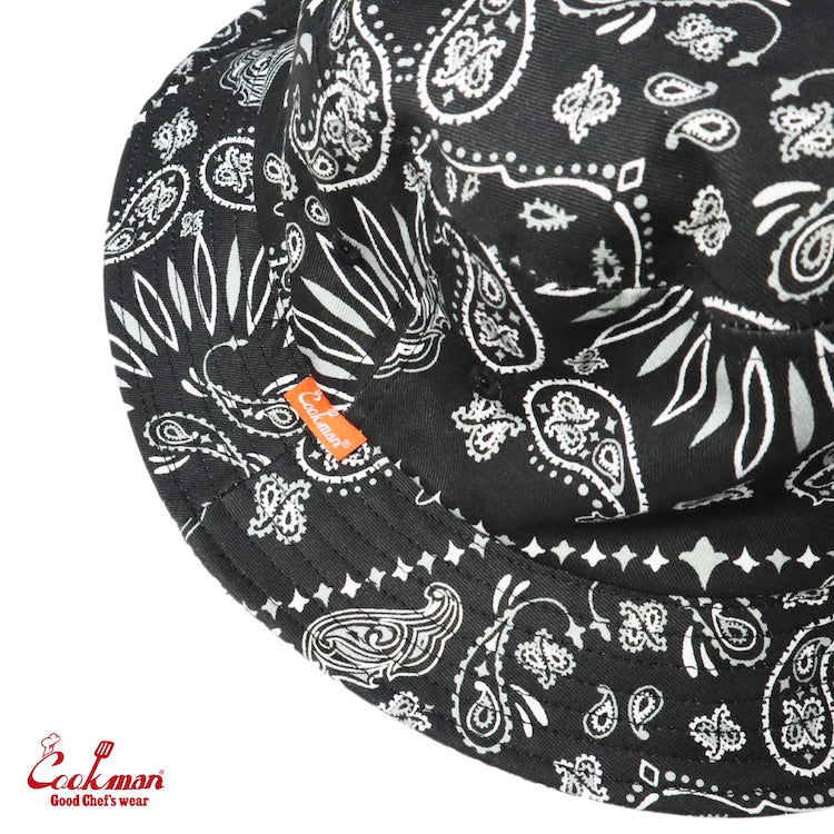 バケットハット Bucket Hat Paisley Black 233-31165