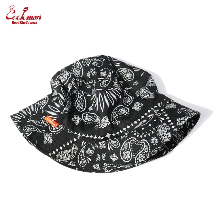 バケットハット Bucket Hat Paisley Black 233-31165