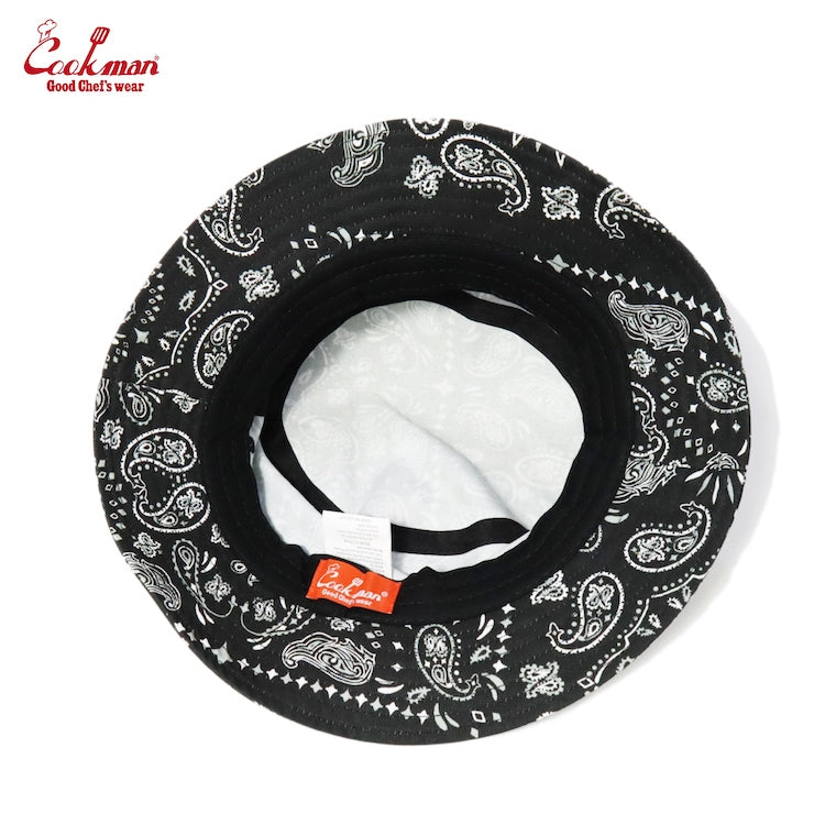 バケットハット Bucket Hat Paisley Black 233-31165