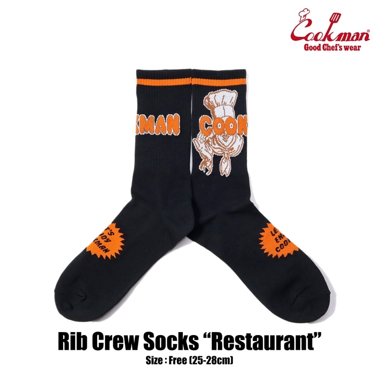 ソックス Rib Crew Socks Restaurant 233-51975