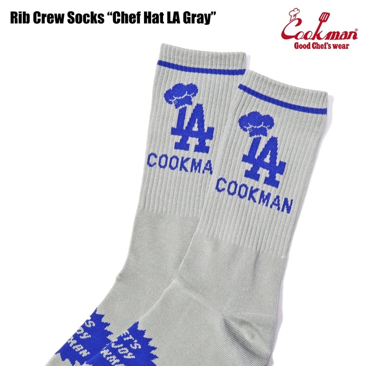 ソックス Rib Crew Socks Chef Hat LA Gray 233-51833