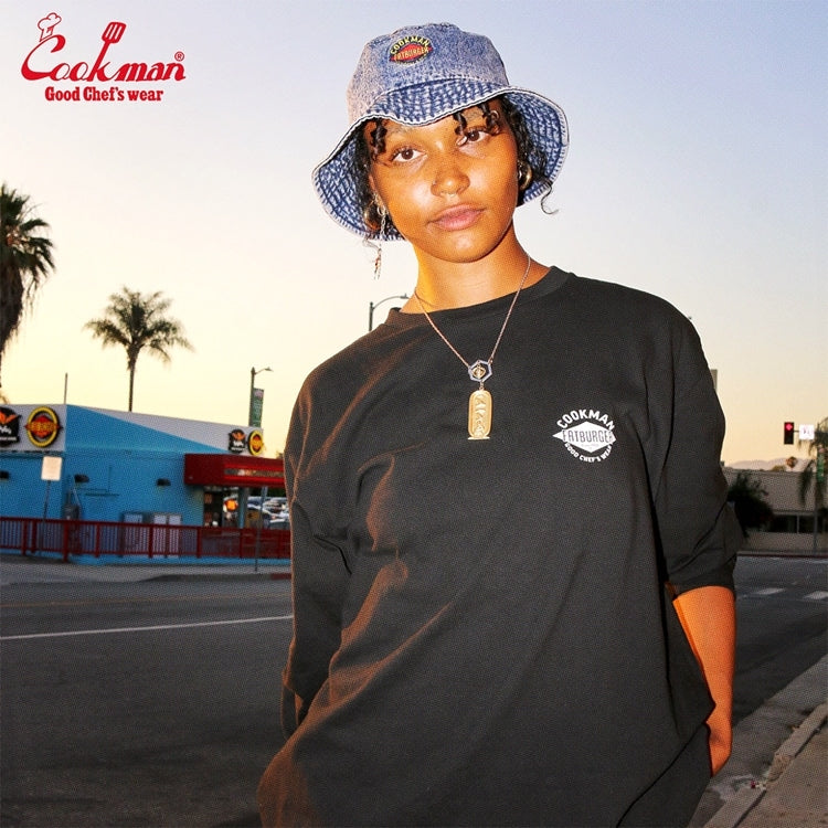 バケットハット Bucket Hat Snow Washed Denim FAT Blue 153-43166