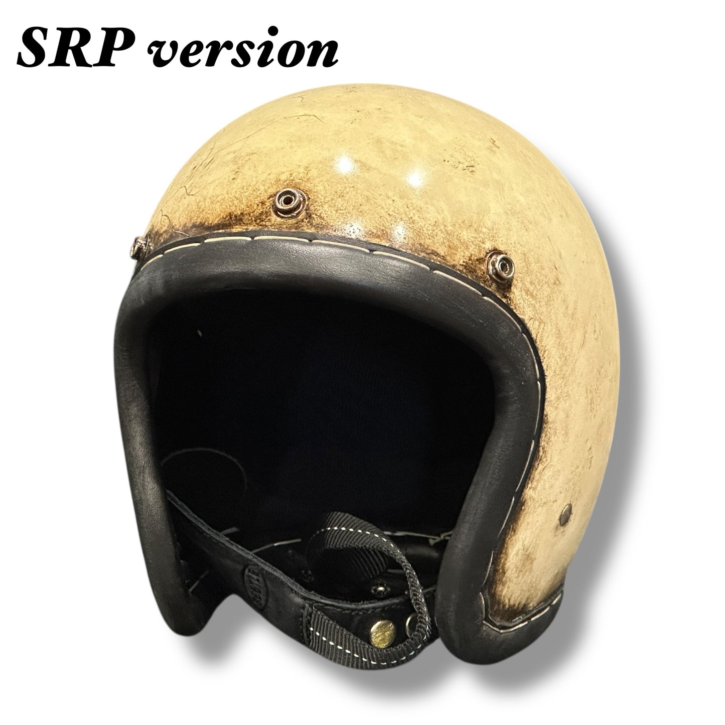 【SRP】革巻きLAC IVORY/アイボリー PATINA 黒ダブルストラップ