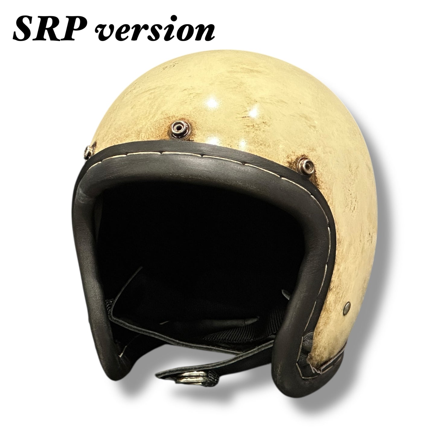 【SRP】革巻きLAC IVORY/アイボリー PATINA 黒シングルストラップ