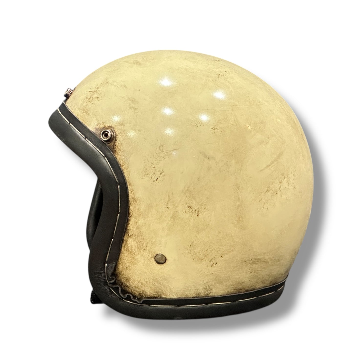 【SRP】革巻きLAC IVORY/アイボリー PATINA 黒シングルストラップ