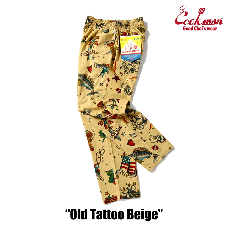 シェフパンツ Chef Pants Old Tattoo Beige 231-51801