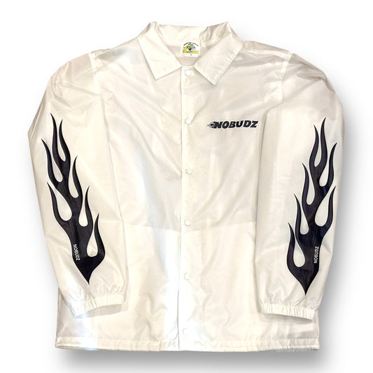 NOBUDZ white windbreaker