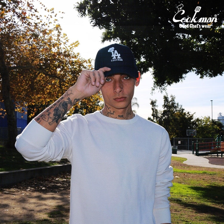 キャップ Mesh Cap Chef Hat LA Navy 233-41185