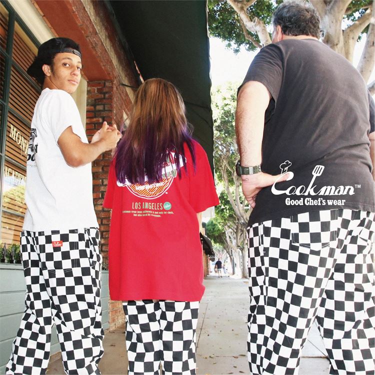 シェフパンツ Chef Pants Checker Black 231-32831