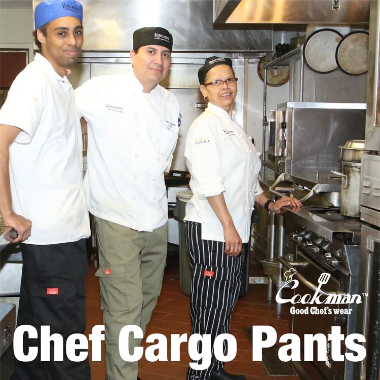 シェフパンツ Chef Pants Cargo Stripe Black 231-93885