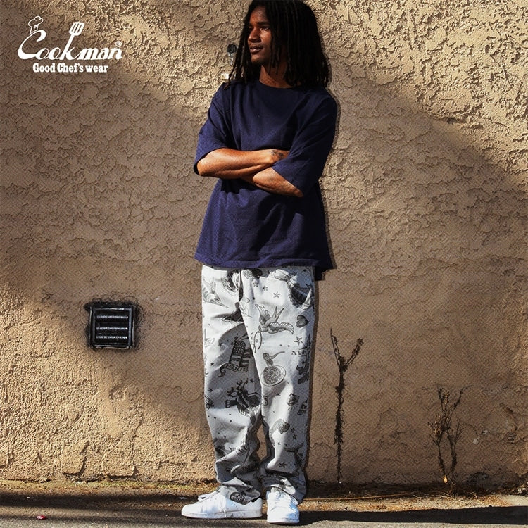 シェフパンツ Chef Pants Old Tattoo Gray 231-51804