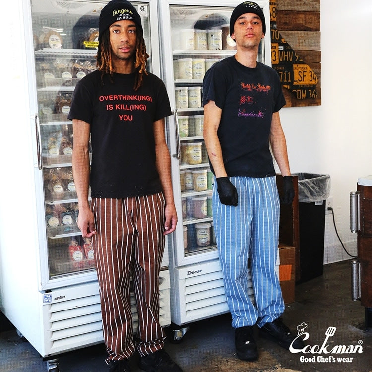 シェフパンツ Chef Pants Stripe Malibu Blue 231-41817
