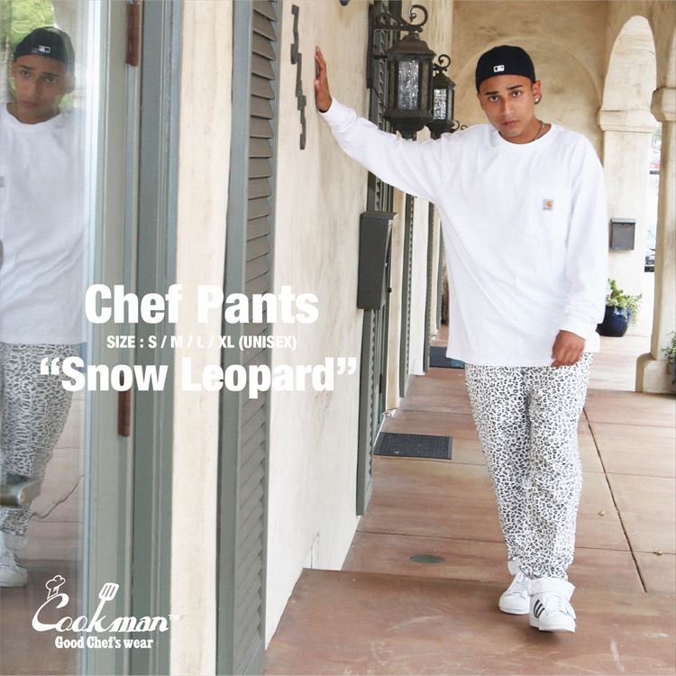 シェフパンツ Chef Pants Snow Leopard 231-32867