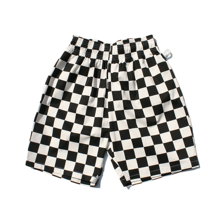 シェフパンツ Chef Pants Short Checker Black 231-32940