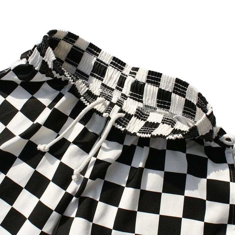 シェフパンツ Chef Pants Short Checker Black 231-32940