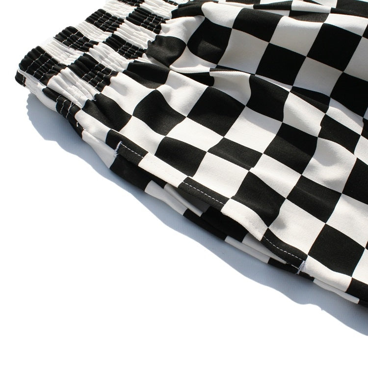 シェフパンツ Chef Pants Short Checker Black 231-32940