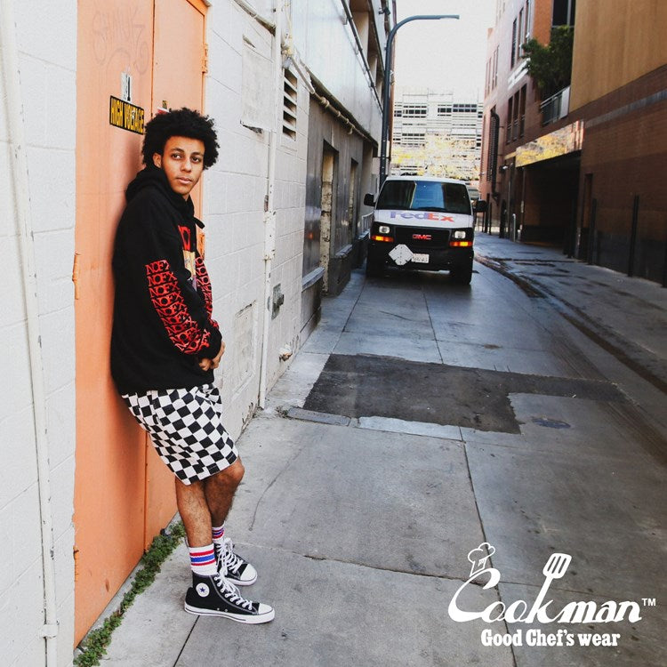 シェフパンツ Chef Pants Short Checker Black 231-32940