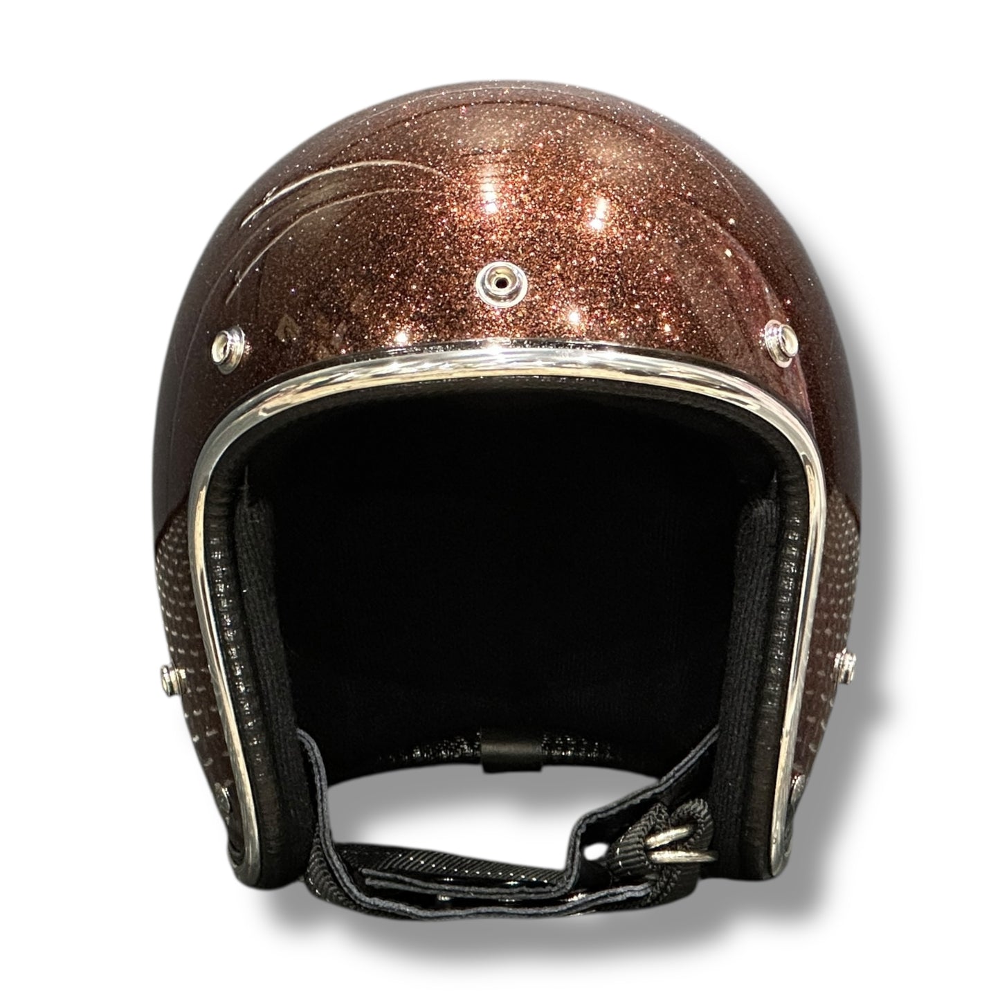 GLITTER 3/4 HELMET グリッターヘルメット BROWN/茶色