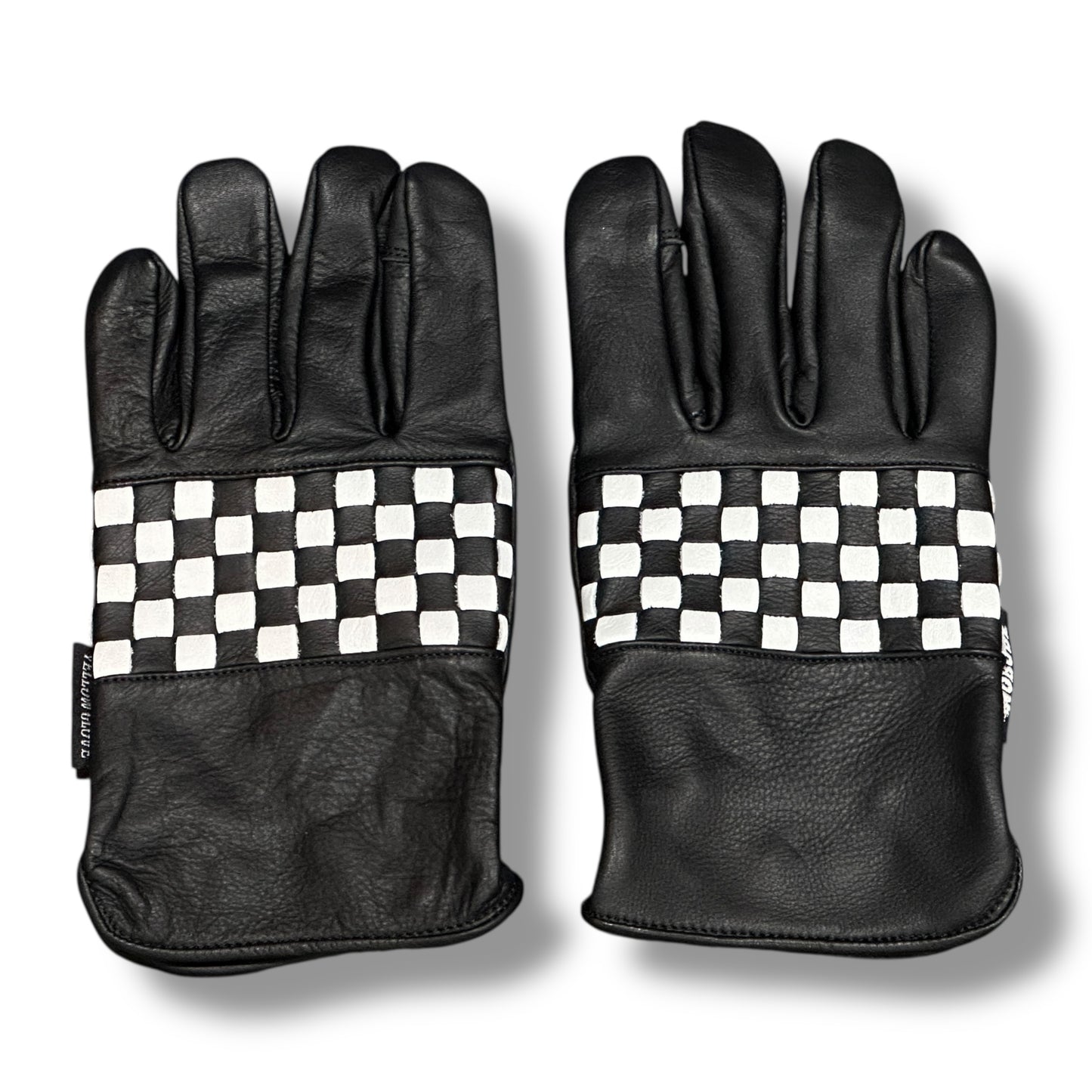 CHECKER GLOVE BLACK (nobudz/yellow glove)