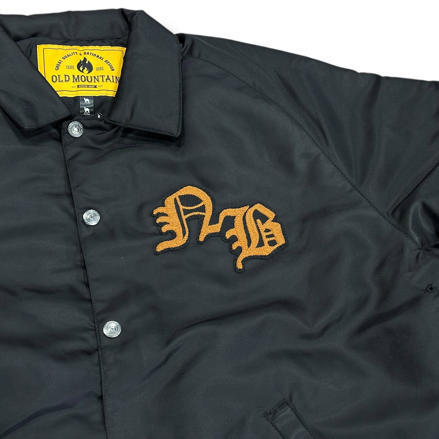 【予約】コーチジャケット Heavy ブラック w/OLD MOUNTAIN