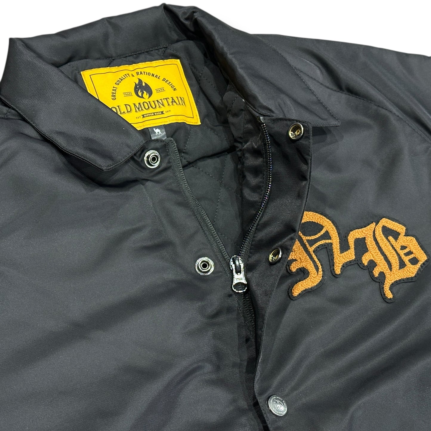 【予約】コーチジャケット Heavy ブラック w/OLD MOUNTAIN