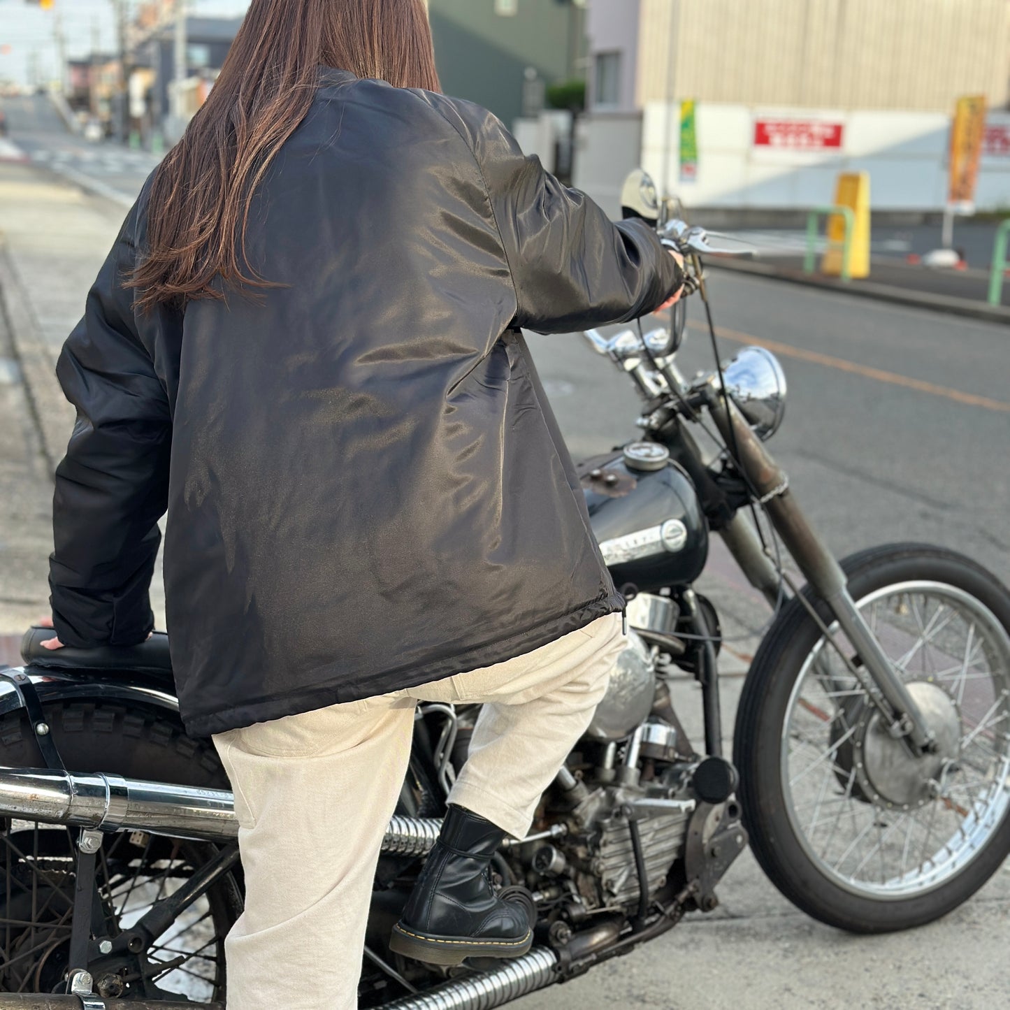 【予約】コーチジャケット Heavy ブラック w/OLD MOUNTAIN