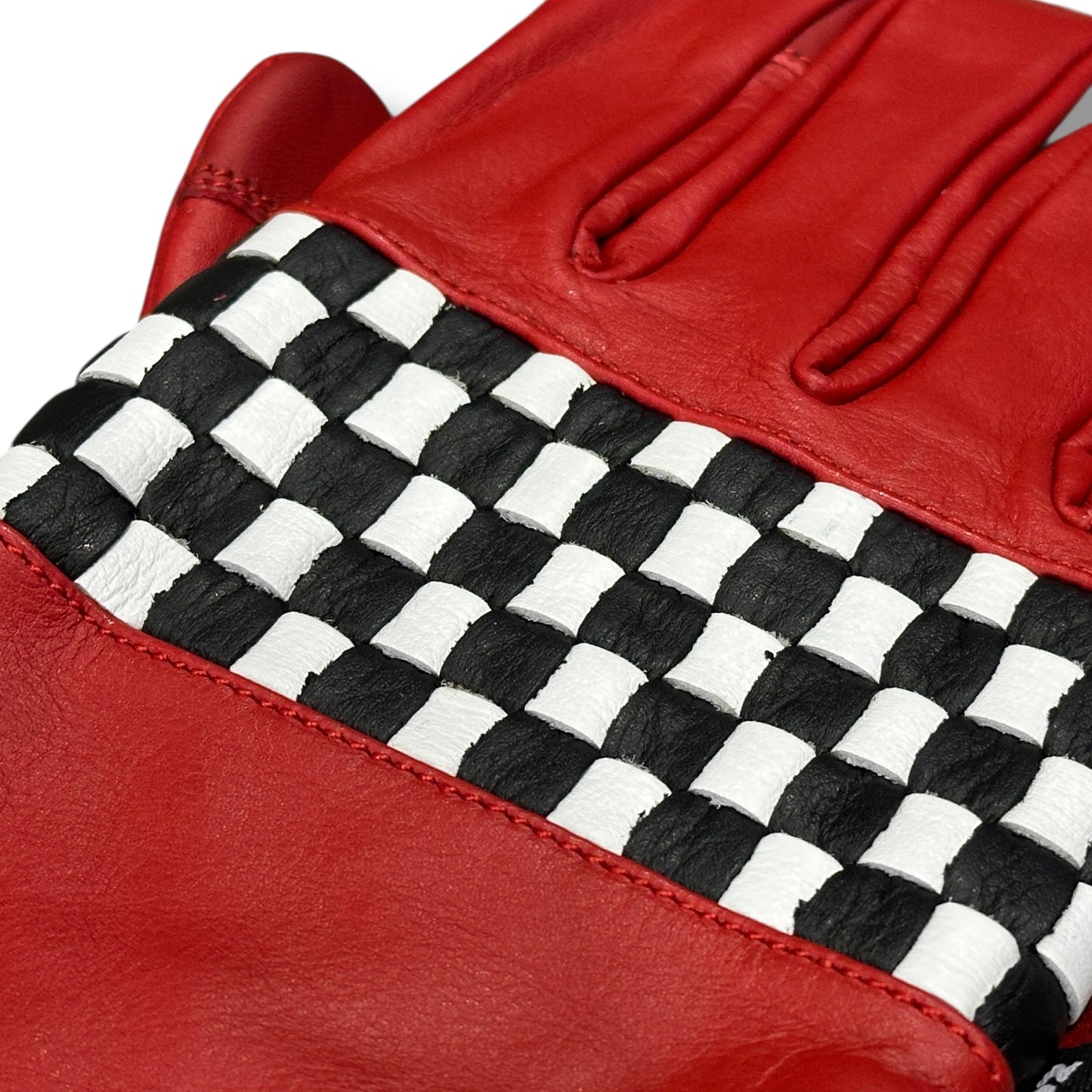 CHECKER GLOVE RED (nobudz/yellow glove)