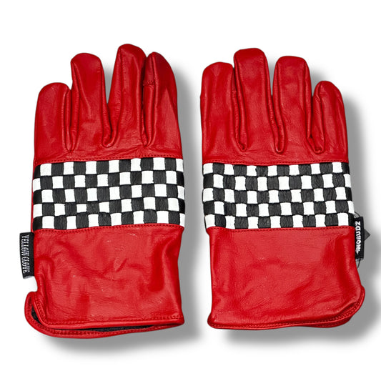 CHECKER GLOVE RED (nobudz/yellow glove)