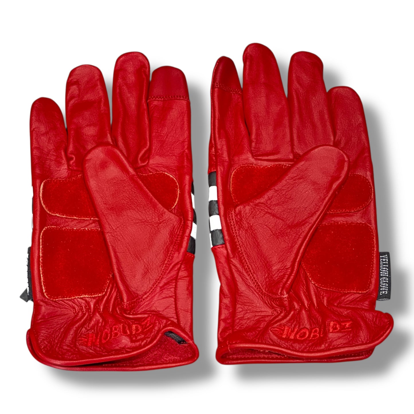 CHECKER GLOVE RED (nobudz/yellow glove)