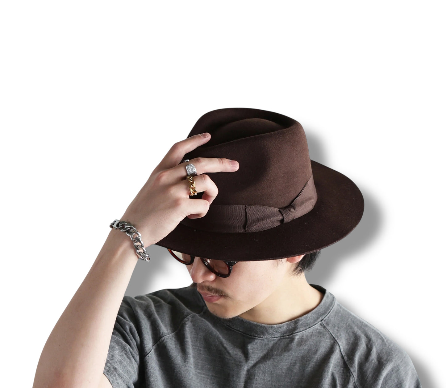 MIDDLE BRIM FLAT HAT