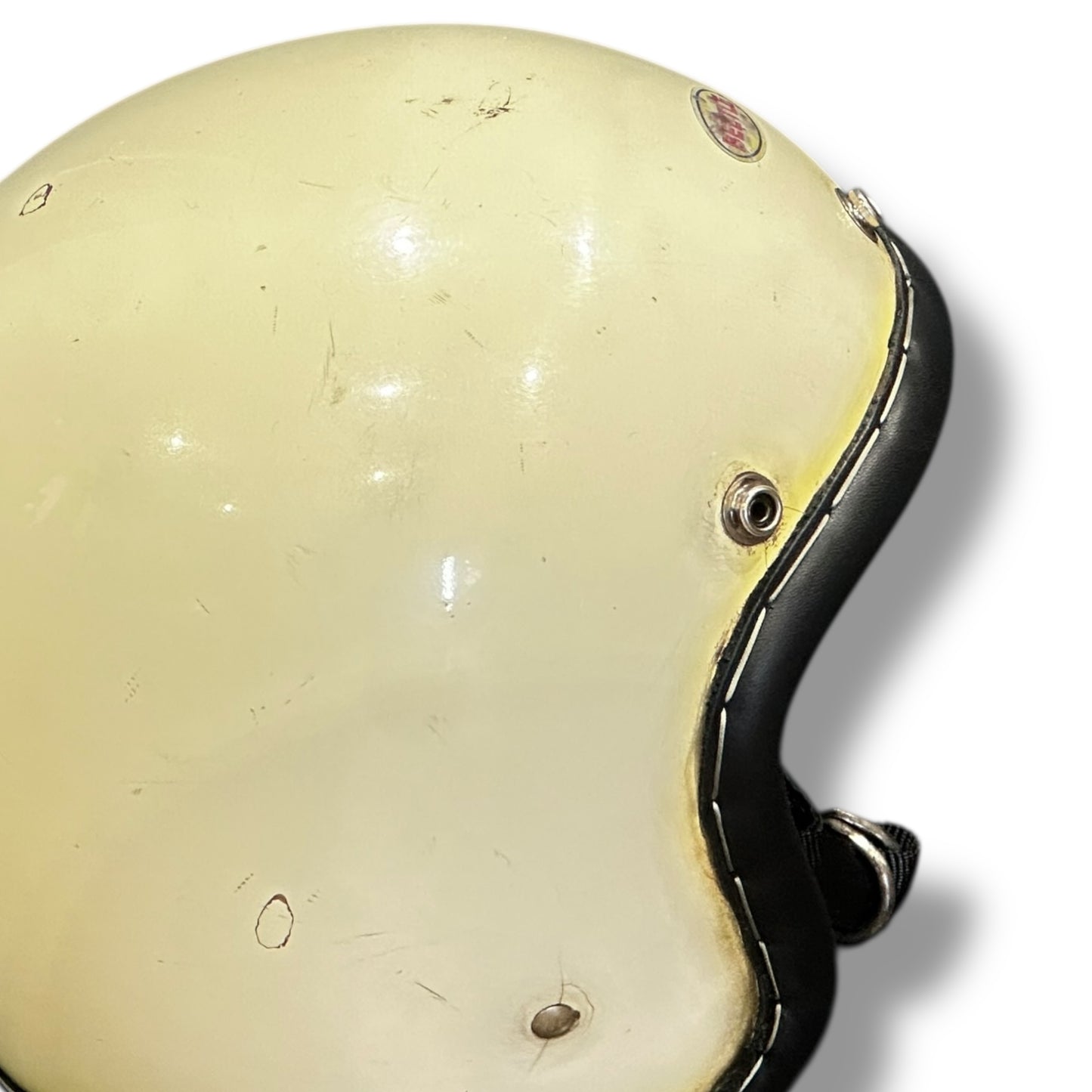 革巻きBEETLE LAC IVORY/アイボリー L.A.C PATINA version 黒シングルストラップ