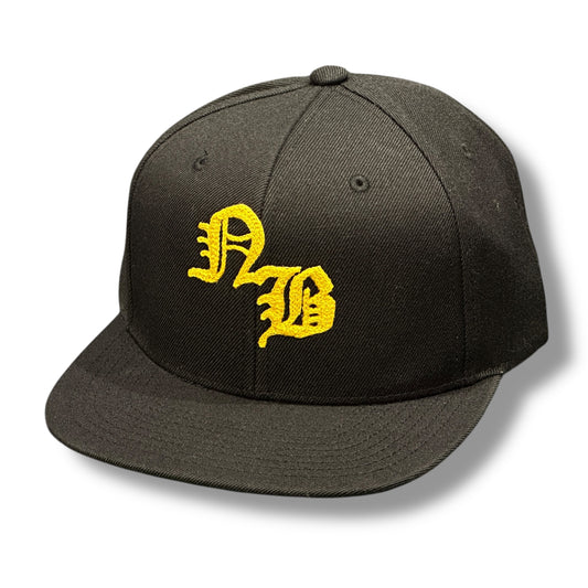 NBチェーンステッチキャップ BLACK/YELLOW 黒黄