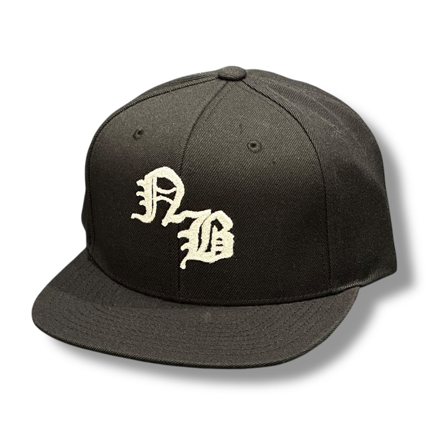 NBチェーンステッチキャップ BLACK/WHITE 黒白