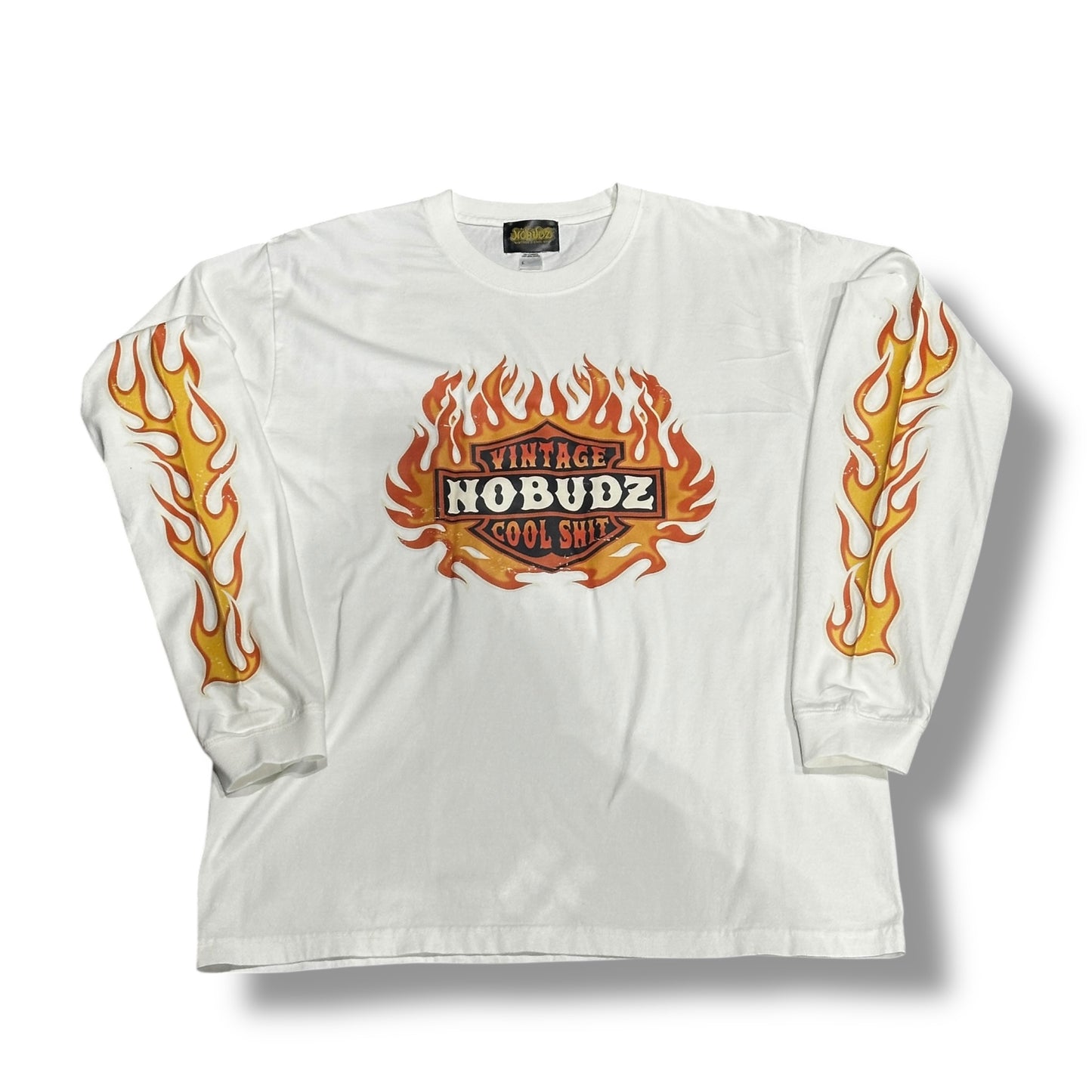 NOBUDZ TRIPLE FLAMES LONG SLEEVE TEE