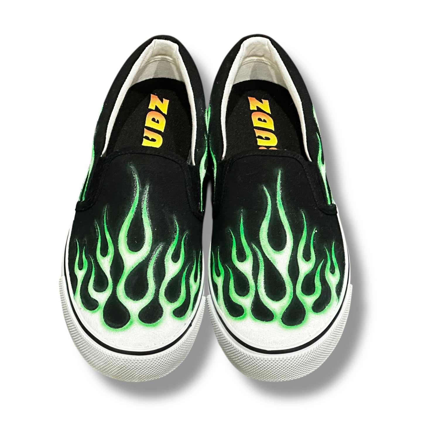 FLAMES SHOES GREEN NOBUDZ EDITION