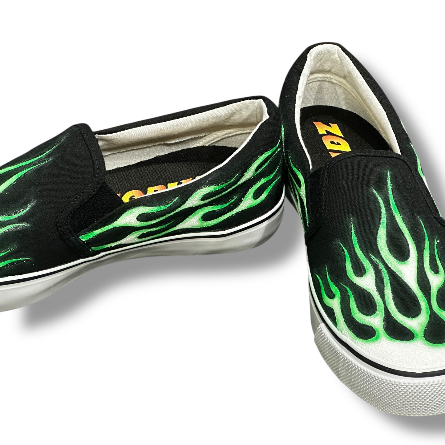 FLAMES SHOES GREEN NOBUDZ EDITION