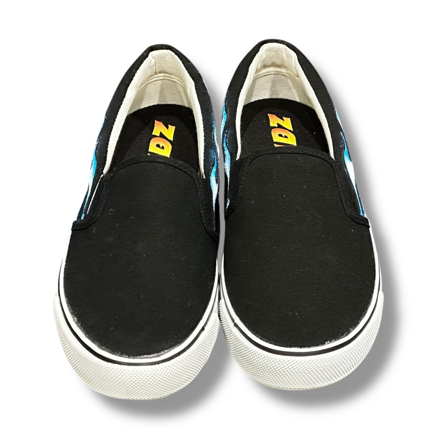 FLAMES SHOES SIDE BLUE NOBUDZ EDITION