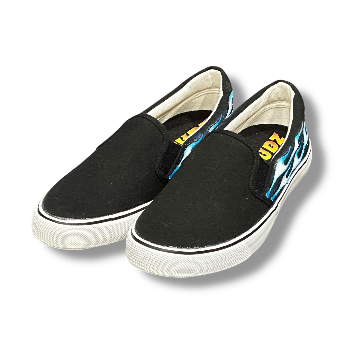 FLAMES SHOES SIDE BLUE NOBUDZ EDITION