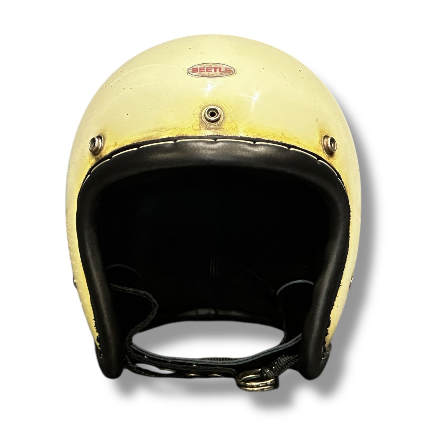 革巻きBEETLE LAC IVORY/アイボリー L.A.C PATINA version 黒ダブルストラップ