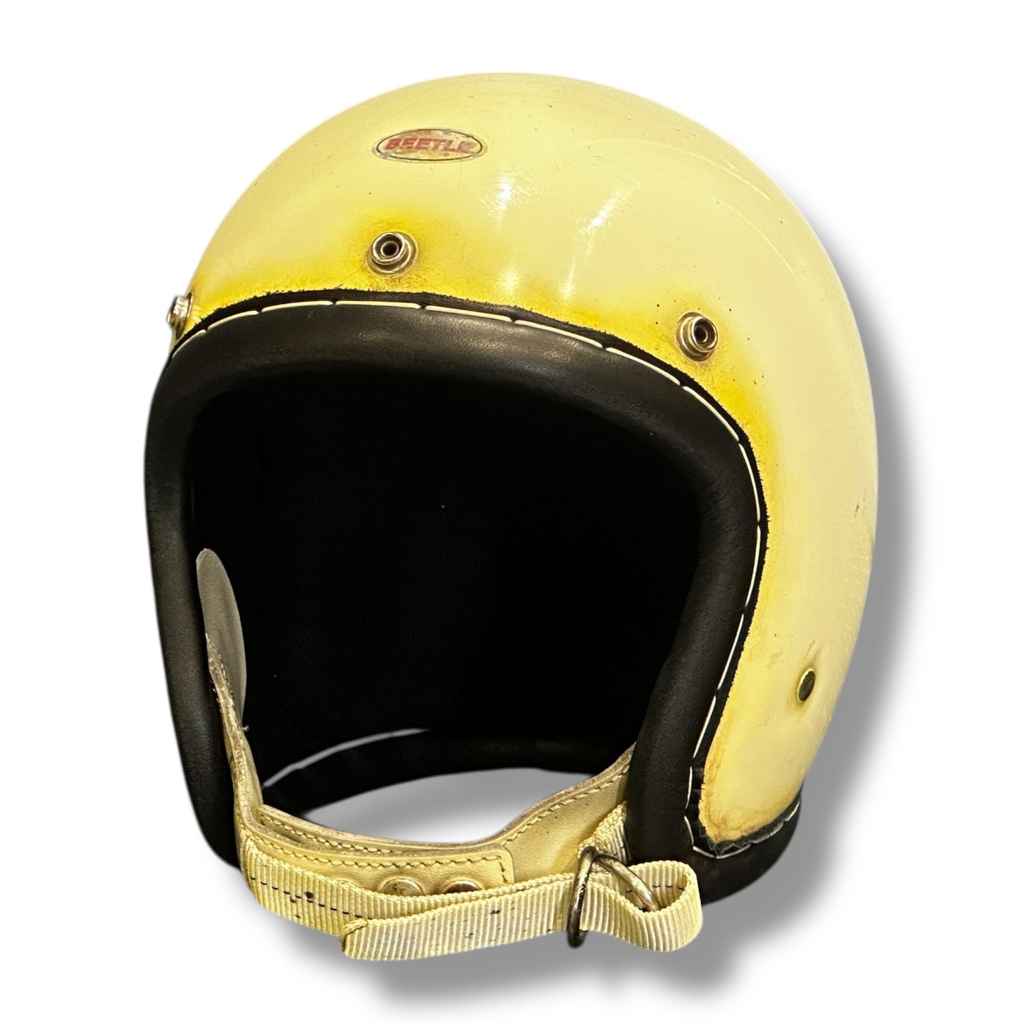 革巻きBEETLE LAC IVORY/アイボリー L.A.C PATINA version 白ダブルストラップ